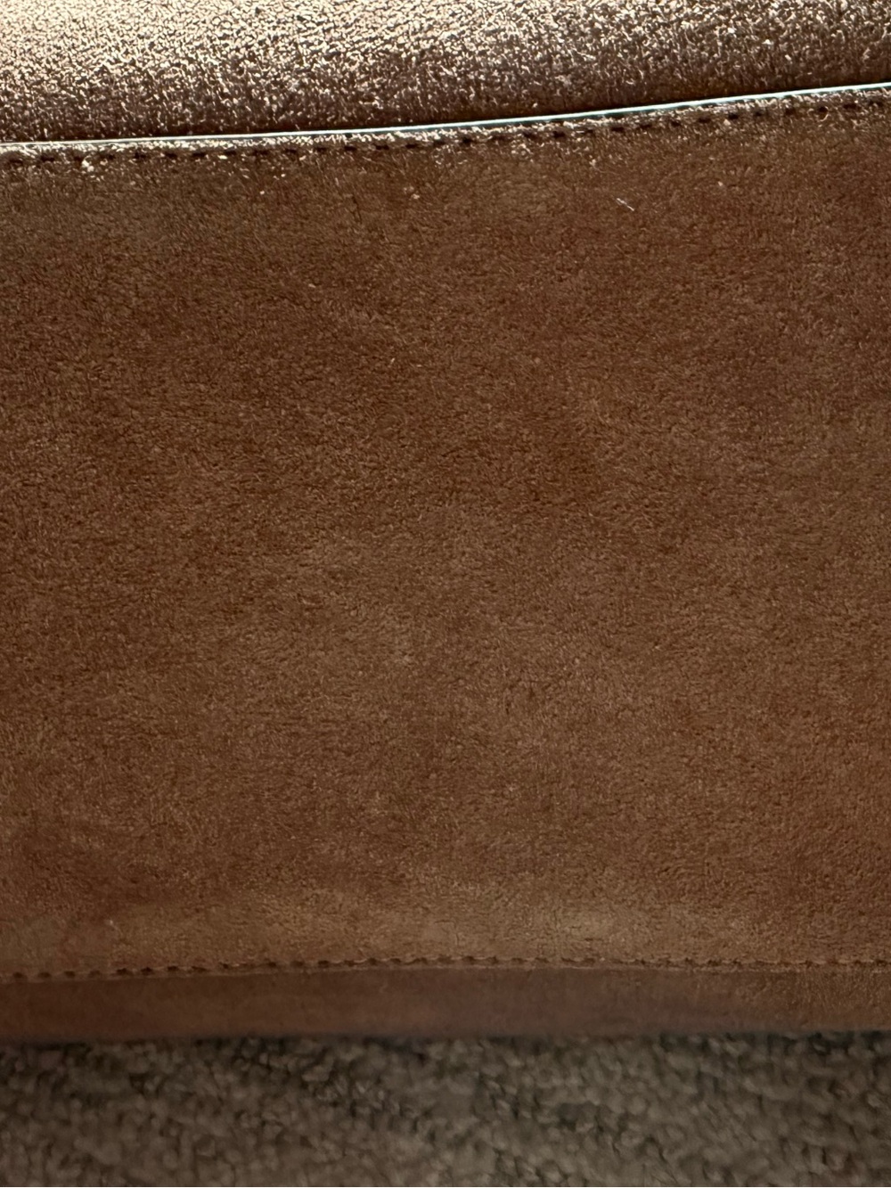 Prada Brown Suede Top-Handle Satchel| Dust Bag Included ✨ - Picture 11 of 11